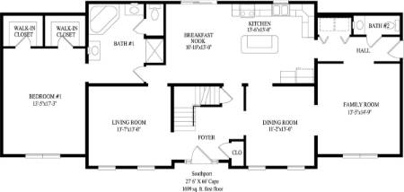 Southport Modular Home Floor Plan First Floor